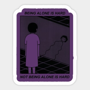 Alone Sticker